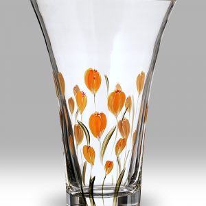 Crocus Saffron Flared Glass Vase - Nobile Glassware