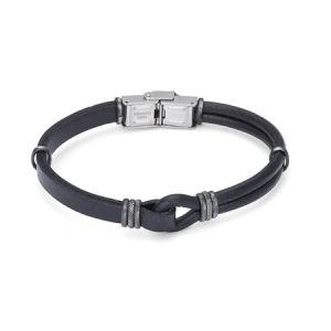 H2on Men’s Italian Vintage Loop Bracelet (Black)