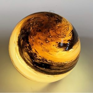 Black/Orange planet lamp
