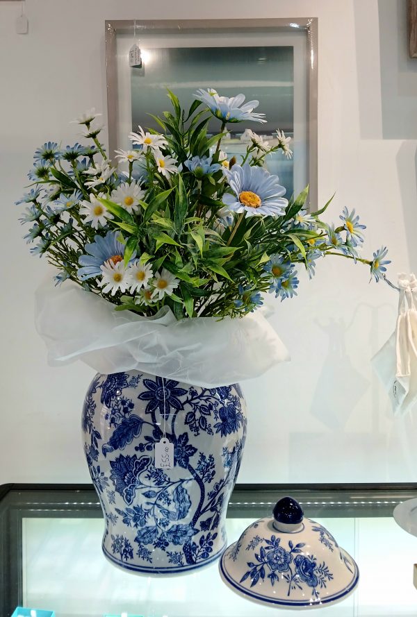 Blue & White Large Ginger Jar - Image 2