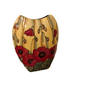 Old Tupton Ware Poppy 12" Vase - Hand crafted
