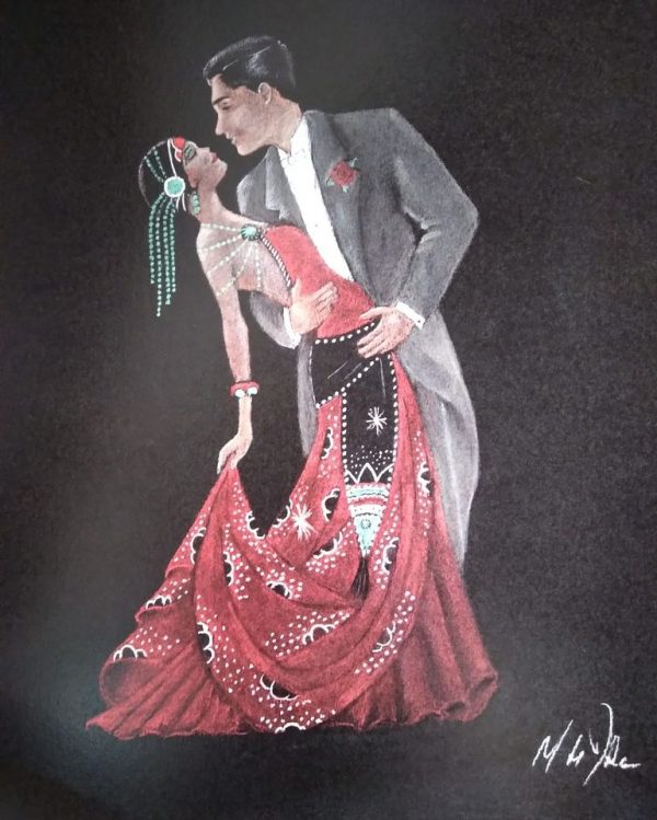 Greeting Cards - 1920's Couple Dancing