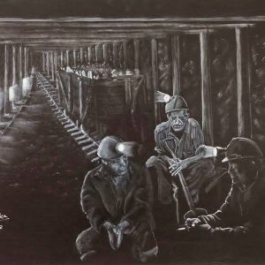 Greeting Cards -  Break Time Scene miners