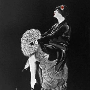 Greeting Cards -  20’s Lady with Poppy